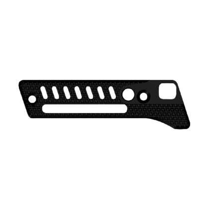 Side plate for thumb rest for slide stop